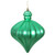  Vickerman 6" Seafoam Matte Onion Drop Christmas Ornament with drilled and wired caps 