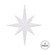 Vickerman 12" White Iridescent Glitter Bethlehem Star Christmas Ornament 2 per Box