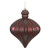 Vickerman 6" Burgundy Matte Onion Drop Christmas Ornament 4 per Bag