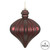Vickerman 6" Burgundy Matte Onion Drop Christmas Ornament 4 per Bag