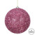 Vickerman 6" Pink Tinsel Ball Christmas Ornament 2 per Bag