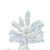 Vickerman 9' Flocked White Slim Artificial Christmas Tree Unlit