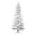 Vickerman 9' Flocked White Slim Artificial Christmas Tree Unlit