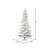 Vickerman 9' Flocked White Slim Artificial Christmas Tree Unlit