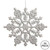 Vickerman 4" Silver Glitter Snowflake Christmas Ornament 24 per Box