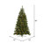  Vickerman 7.5' Grand Teton Artificial Christmas Half Tree Single Mold Warm White LED Lights 