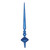 Vickerman 18" Blue Glitter Cupola Finial Christmas Ornament Pack of 2