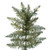  Vickerman 6.5' Champagne Tinsel Fir Slim Artificial Christmas Tree Warm White Dura-lit LED Lights 
