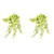 Vickerman 28" Artificial Light Green Ivy Hanging Bush Pack of 2