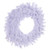 Vickerman 30" Flocked White Wreath with 196 PVC Tips Unlit