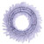 Vickerman 30" Flocked White Wreath with 196 PVC Tips Unlit