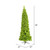  Vickerman 6.5' Flocked Lime Pencil Fir Artificial Christmas Tree Lime Dura-lit LED Lights 