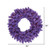  Vickerman 36" Flocked Purple Fir Artificial Christmas Wreath Purple Dura-Lit LED lights 