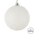  Vickerman 6" White Ice Ball Christmas Ornament 4 per Bag 