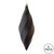 Vickerman 8" Black Matte Swirl Finial Christmas Ornament Pack of 6