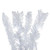 Vickerman 9' x 14" Flocked White Garland Pure White Single Mold LED Lights