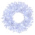 Vickerman 30" Flocked White Wreath  Pure White Single Mold LED Italian mini Lights