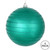 Vickerman 4" Teal Candy Finish Ball Christmas Ornament with Glitter Lines 4 per Bag