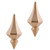  Vickerman 8" Cafe Latte Candy Finish Diamond Finial Christmas Ornament Pack of 2 