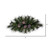  Vickerman 30" Artificial Long Leaf Pine with Seeded Cedar Eucalyptus Foliage and Pinecones 3 Candle Holder 