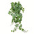 Vickerman 39" Artificial Green & White Grape Leaf Ivy Hanging Bush 