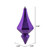 Vickerman 8" Purple Candy Finish Diamond Finial Christmas Ornament Pack of 2