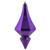 Vickerman 8" Purple Candy Finish Diamond Finial Christmas Ornament Pack of 2