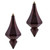 Vickerman 8" Burgundy Candy Finish Diamond Finial Christmas Ornament Pack of 2