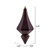  Vickerman 8" Burgundy Candy Finish Diamond Finial Christmas Ornament Pack of 2 