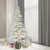 Vickerman 12' Flocked White Spruce Artificial Christmas Tree Pure White LED Lights
