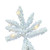 Vickerman 12' Flocked White Spruce Artificial Christmas Tree Pure White LED Lights