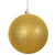 Vickerman 8" Gold Glitter Ball Christmas Ornament