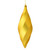 Vickerman 8" Gold Matte Swirl Finial Christmas Ornament Pack of 6
