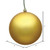  Vickerman 4" Gold Matte Ball Christmas Ornament 6 per Bag 