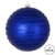 Vickerman 4.75" Cobalt Blue Candy Finish Ball Christmas Ornament with Glitter Lines 4 per Bag