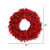 Vickerman 36" Tinsel Red Fir Artificial Christmas Wreath Red Dura-Lit LED lights
