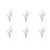 Vickerman Red/White Candy Cane Snowflake Artificial Christmas Spray