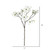 Vickerman 28" Artificial White Dogwood Stem Set of 3