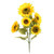  Vickerman 25" Artificial Yellow Sunflower Bush 
