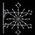 Vickerman 4' Diamond Snowflake Pole Decoration With 48 Pure White LED Lights