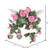 Vickerman 22" Artificial Coral Geranium Hanging