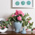 Vickerman 22" Artificial Coral Geranium Hanging