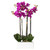 Vickerman 21" Artificial Purple Orchid in Ceramic Pot