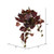 Vickerman 18" Artificial Burgundy Grape Leaf Hanging Bush Set of 3