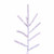 Vickerman 12' x 72" Flocked Slim Pistol Pine Artificial Unlit Christmas Tree