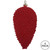 Vickerman 5" Burgundy Flocked Pinecone Christmas Ornament Set of 4
