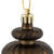 Vickerman 4" Chocolate 4-Finish Finial Christmas Ornament 8 per Box