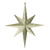 Vickerman 12" Gold Iridescent Glitter Bethlehem Star Christmas Ornament 2 per Box