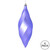 Vickerman 8" Lavender Matte Swirl Finial Christmas Ornament Pack of 6