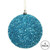 Vickerman 4" Turquoise Tinsel Ball Christmas Ornament 4 per Bag